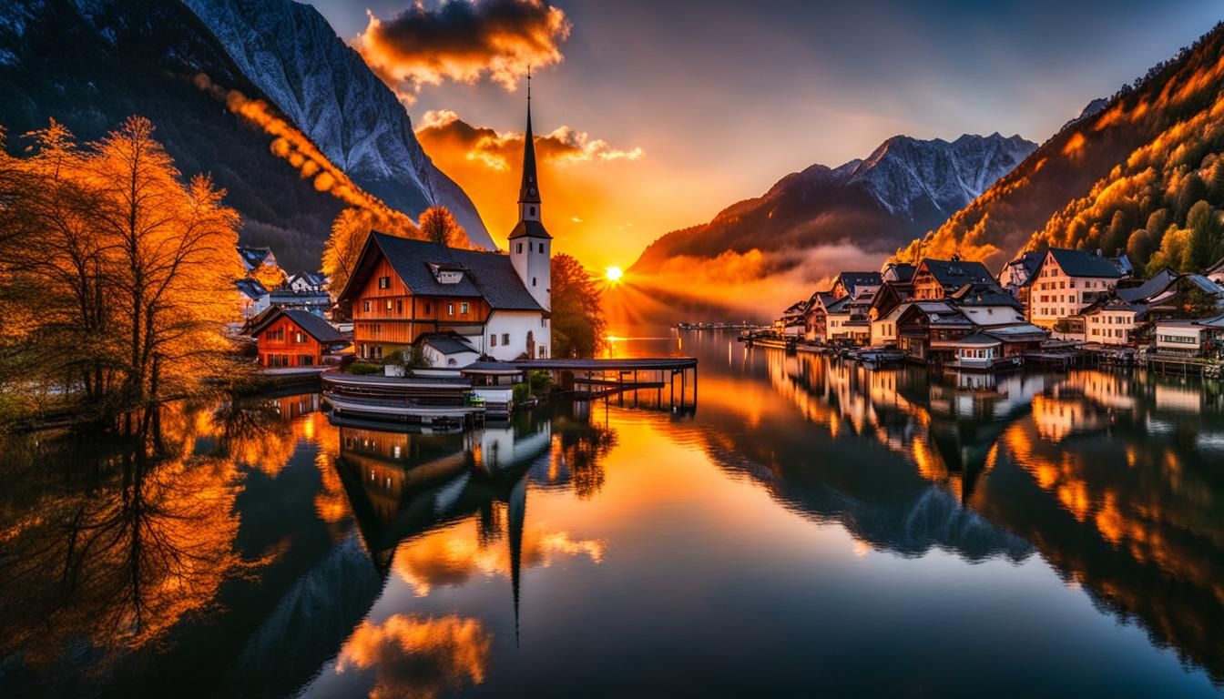 Sunset in the Alps