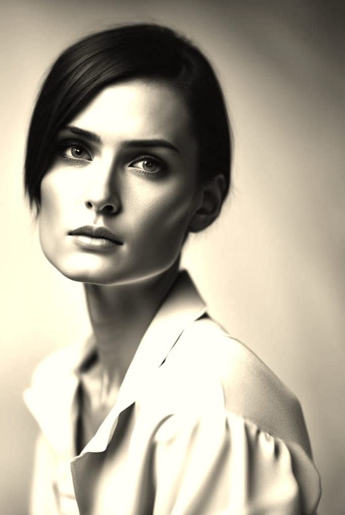 Demi Moore in Moody, High-Contrast Portrait