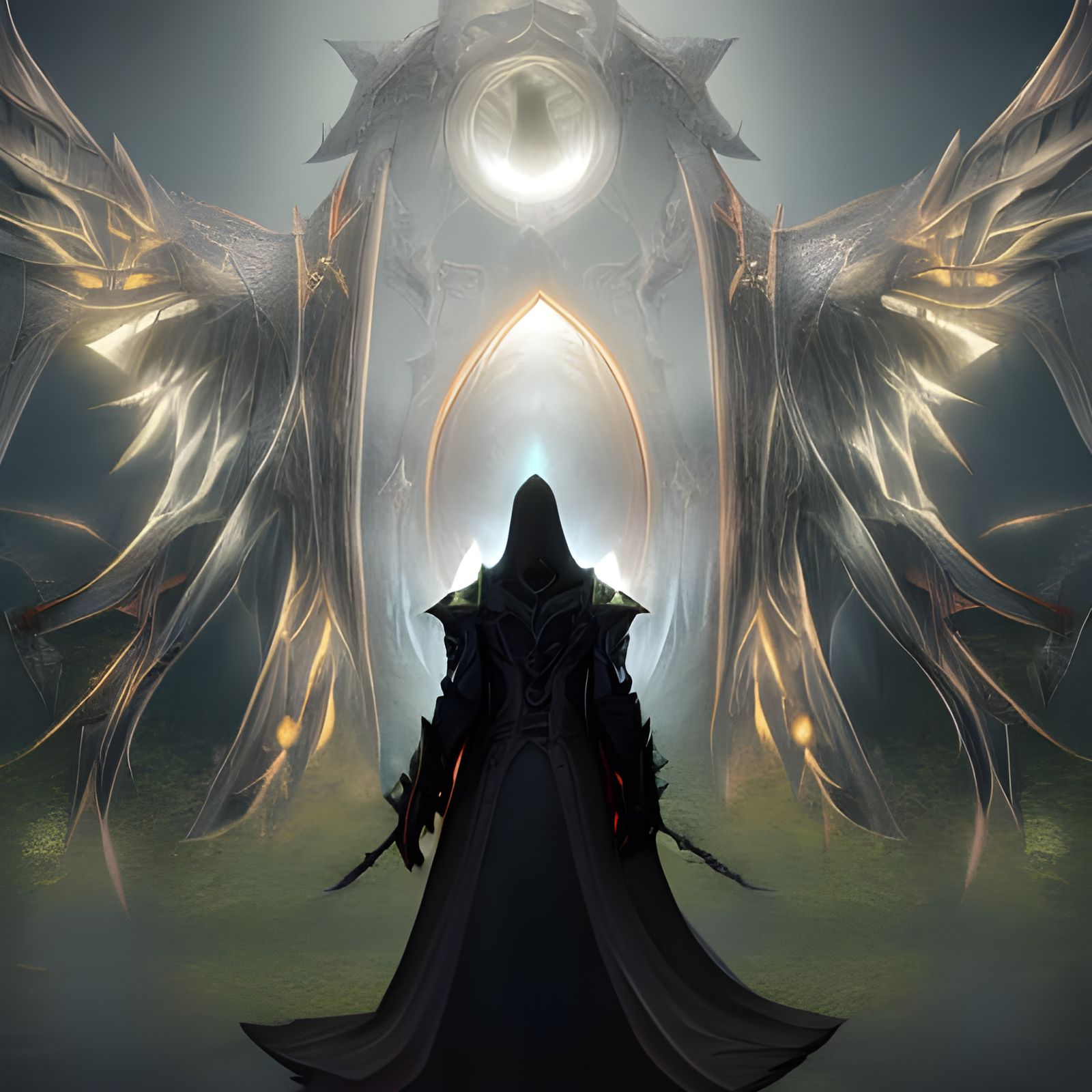 Grim Reaper Portal: Dark Fantasy Digital Art