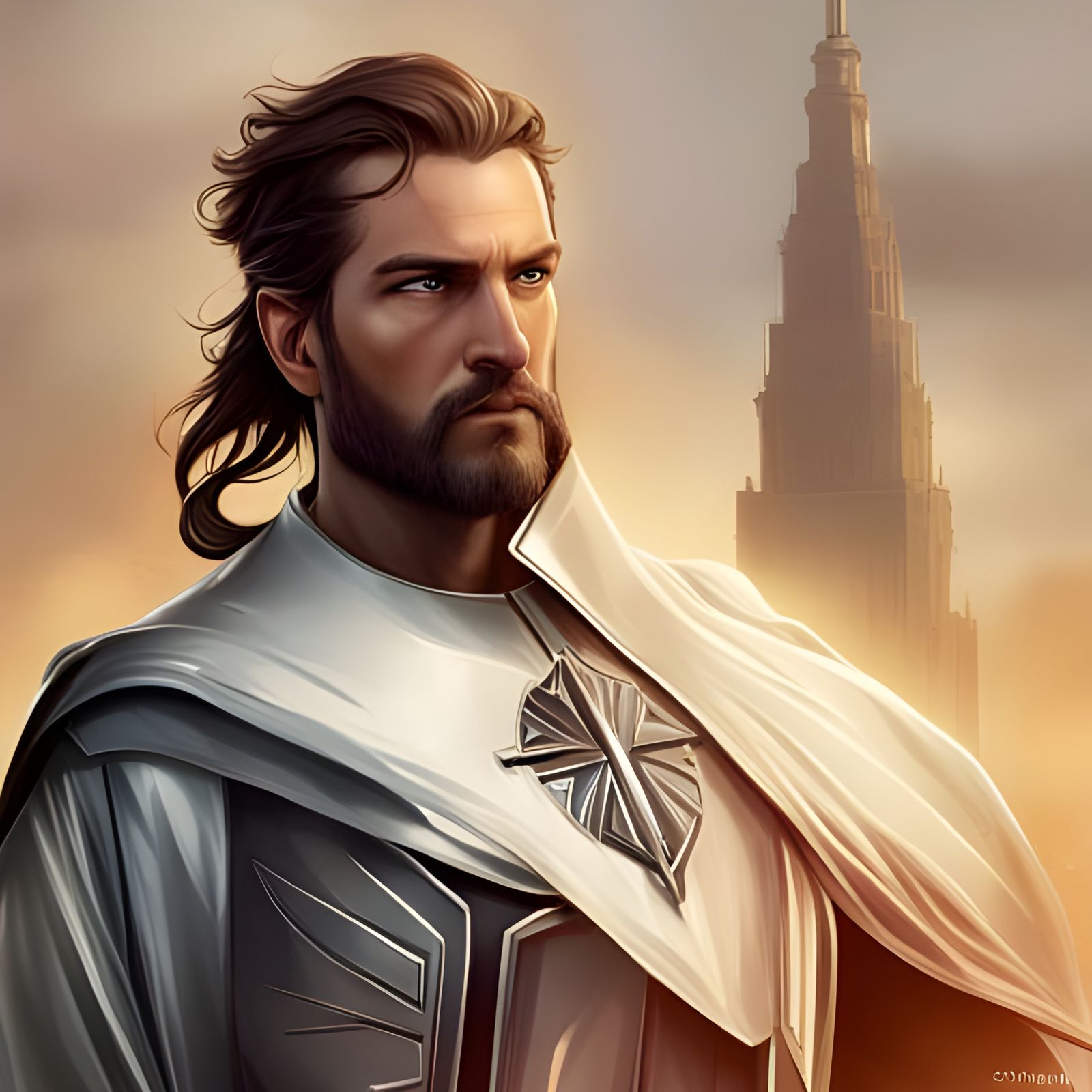 Hyperdetailed Knight Templar Portrait in Dynamic Lighting