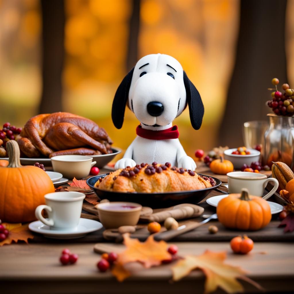 Snoopy's Fabulous Autumn Thanksgiving Feast