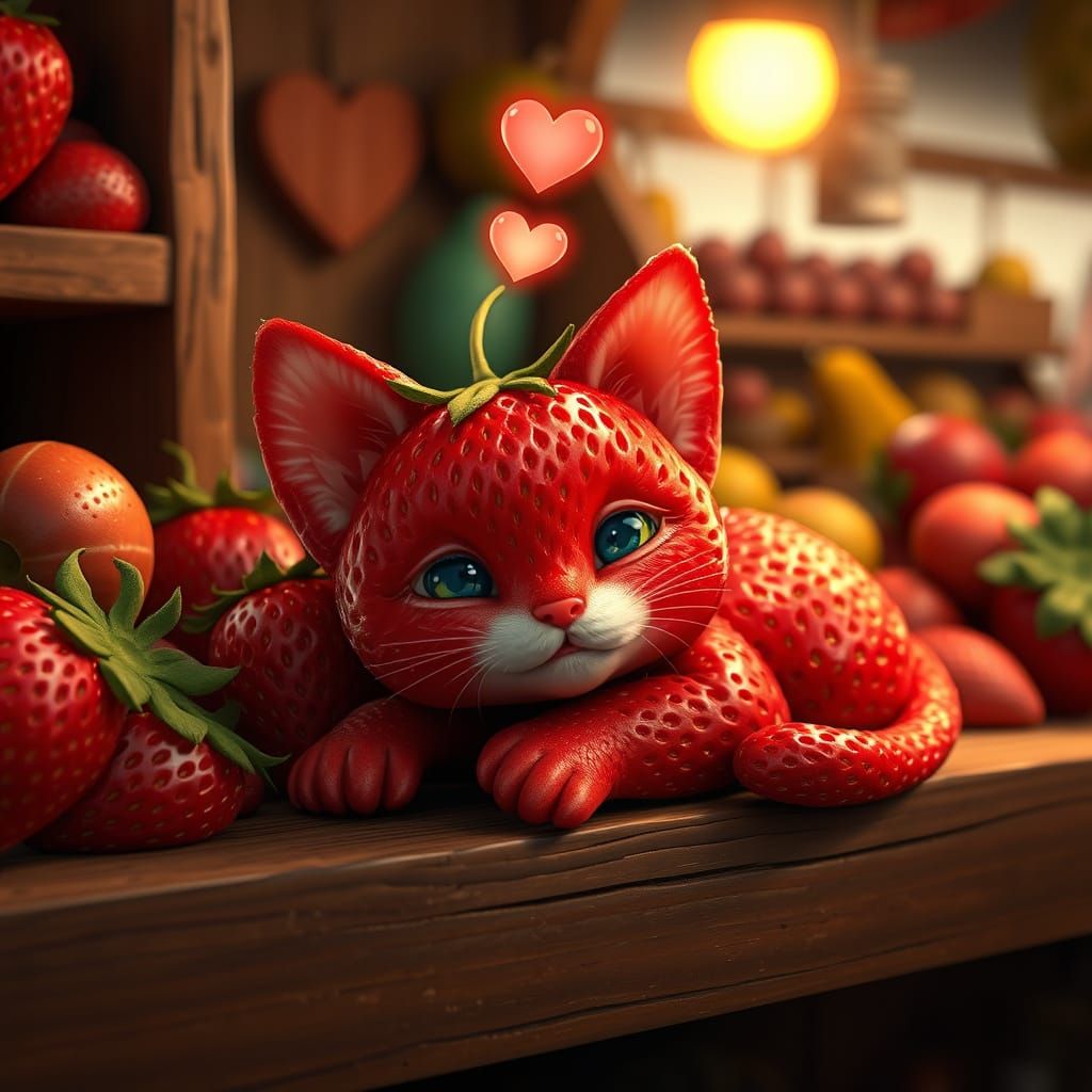 strawberry kitten