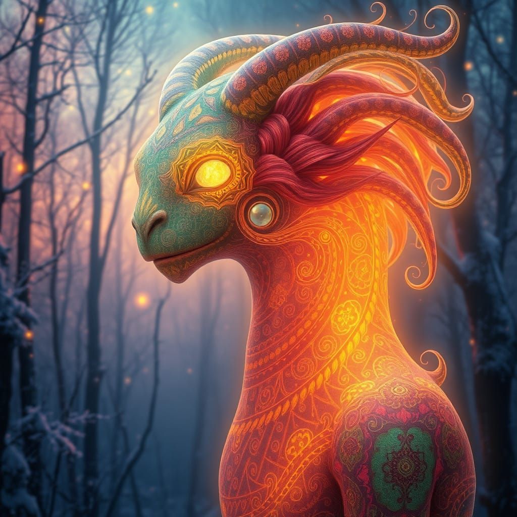 Surreal, Hyperrealistic Creature Radiates Ethereal Glow in V...