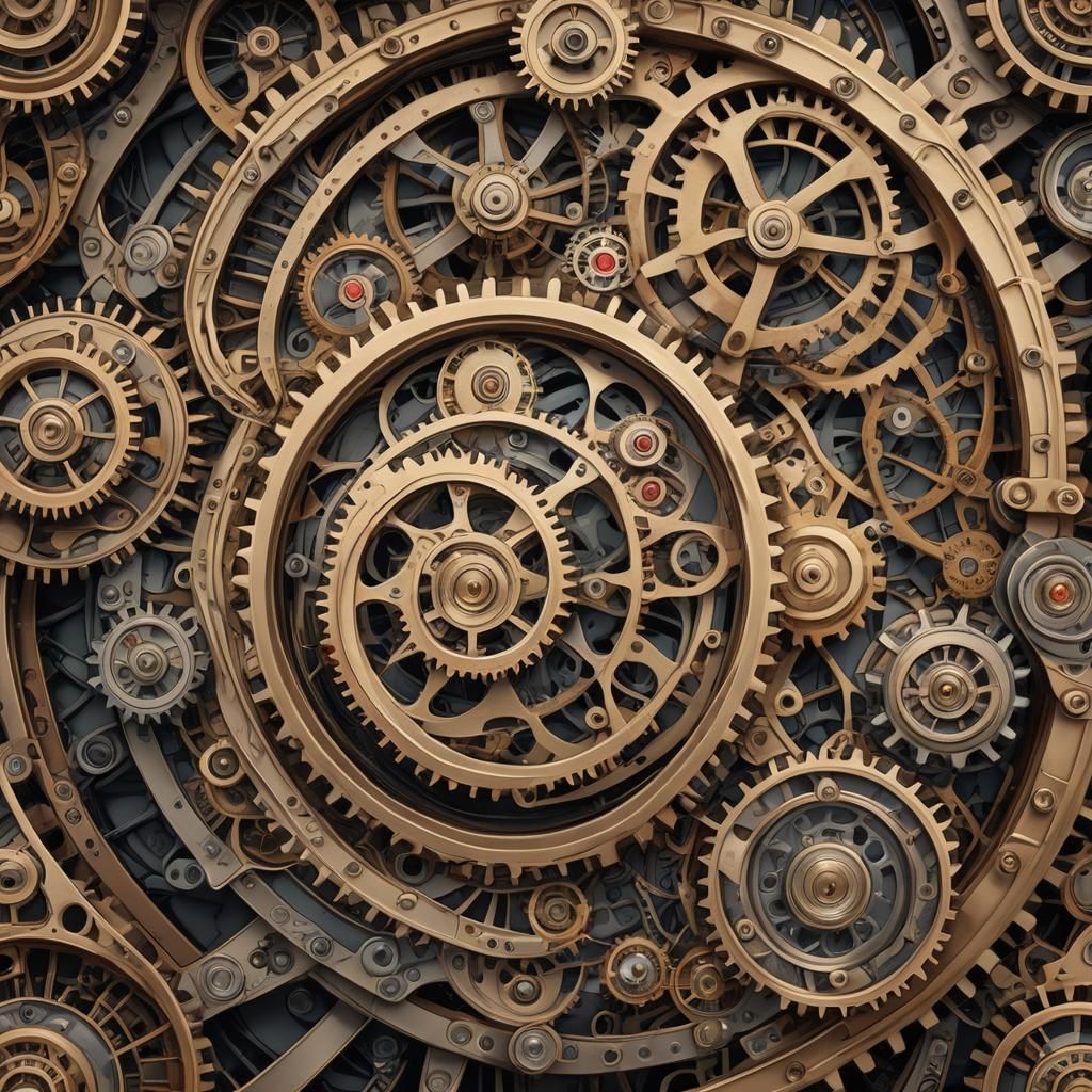 Amazing Clockwork Steampunk Engine in Ultra HD