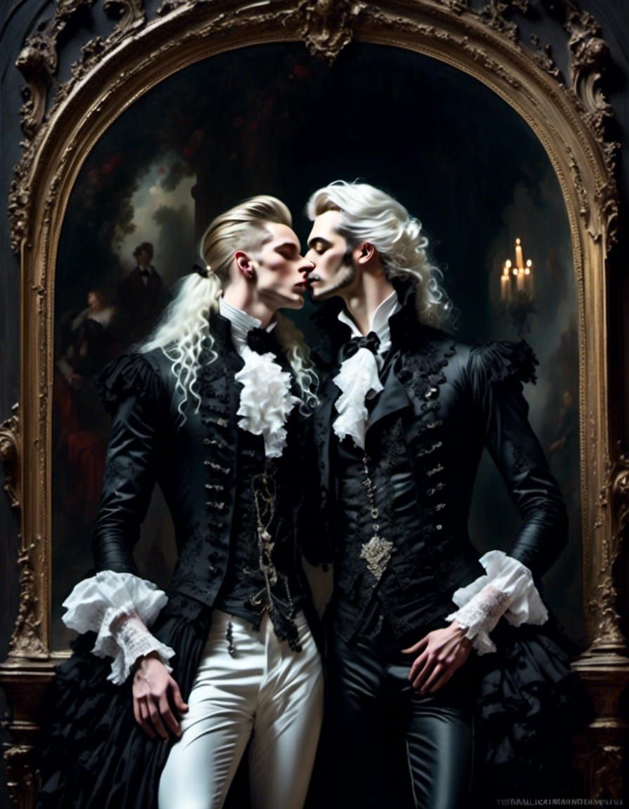Gothic Romance: A Kiss in the Dark Hall
