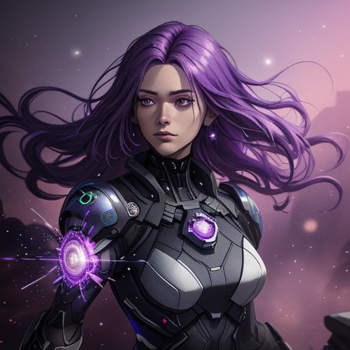 Cyberpunk Goddess in Dystopian Dreamscape