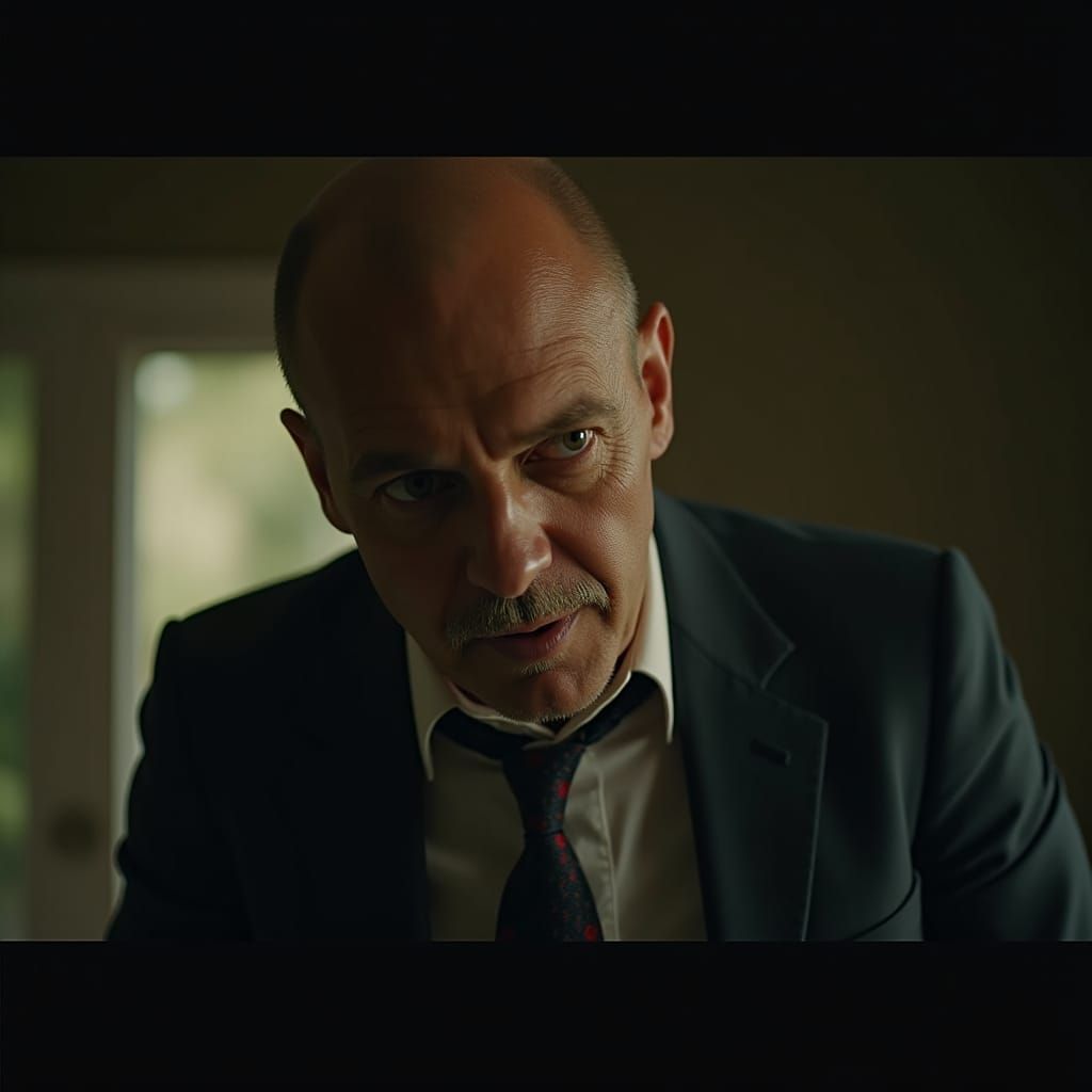 Dramatic Film Still of John Whiskers