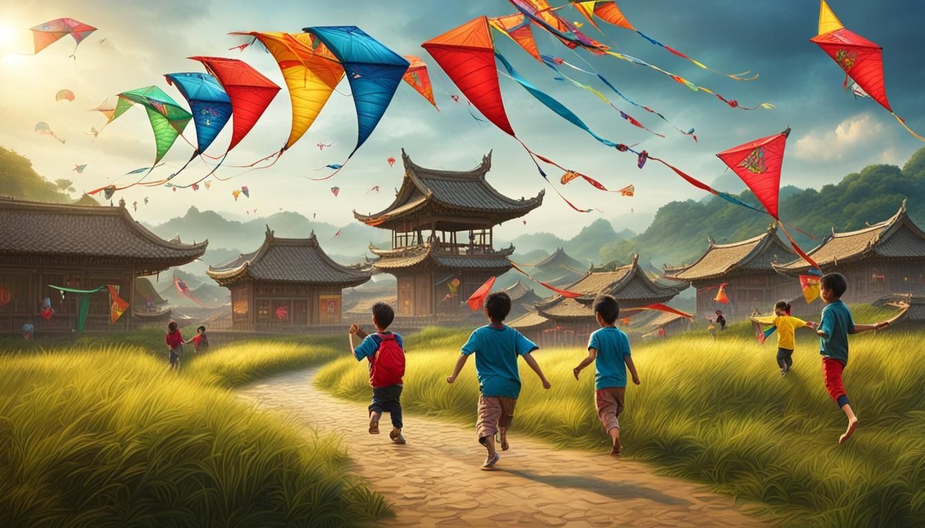 A kite race