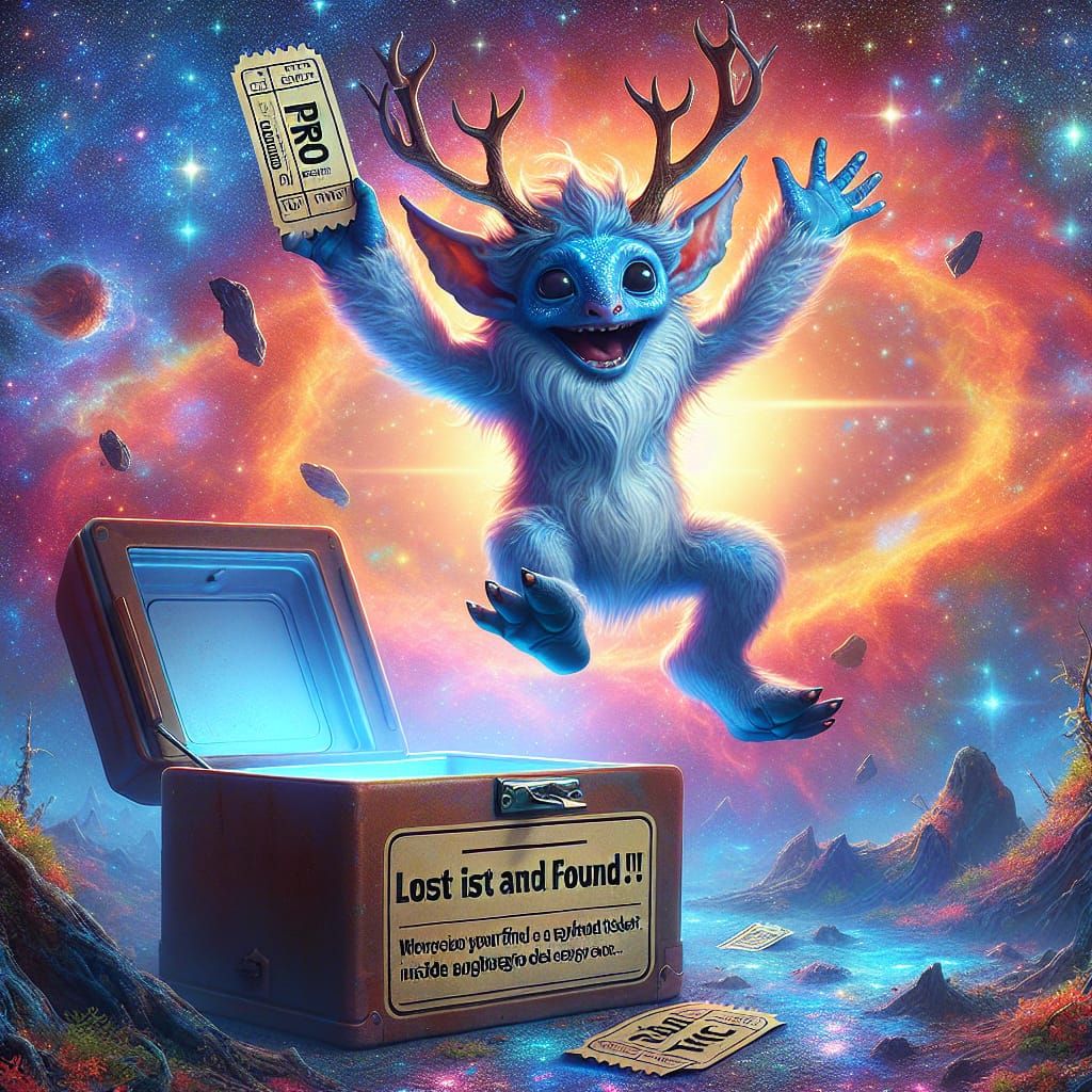 Whimsical Firbolg Druid Alien Discovers Lucky Ticket Amidst...