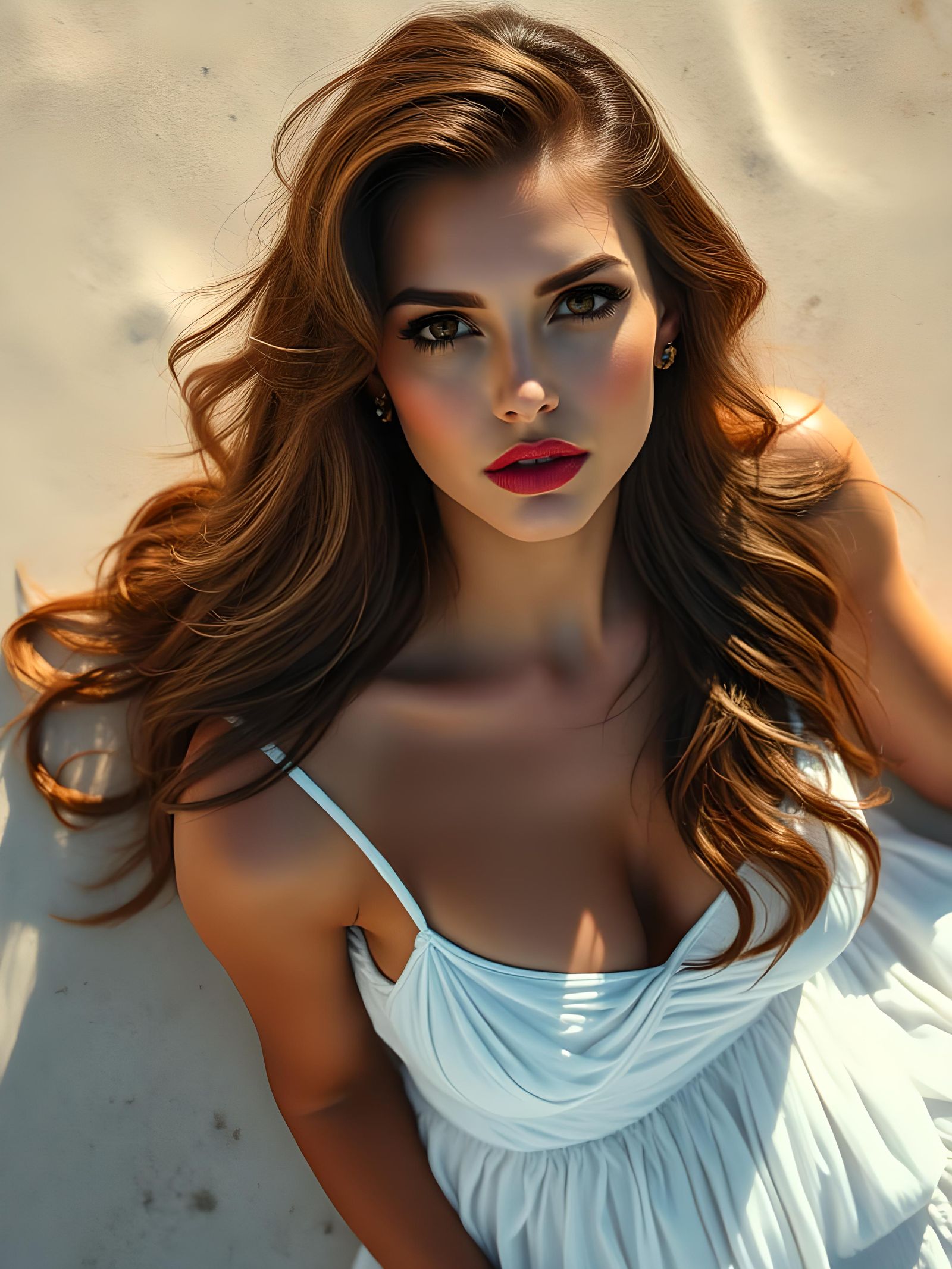 Raquel Welch Impressionist Painting Editorial Drone View