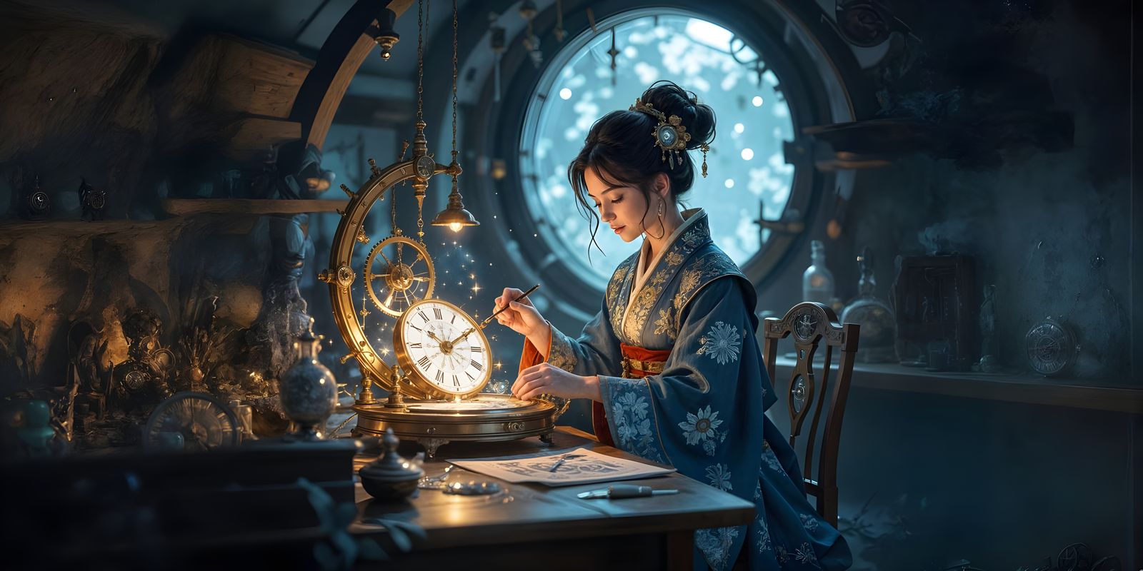 Celestial Clockmaker Crafting Stardust Timepieces
