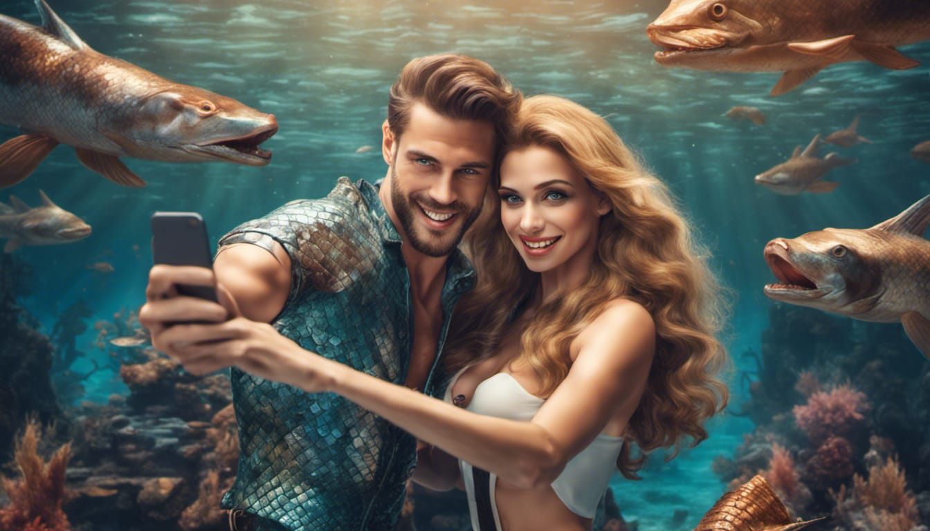 Selfie with Aquaguy (Aquaman is trademarked people!)