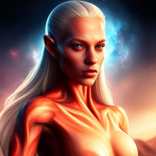 Alien - Human female hybrid, published