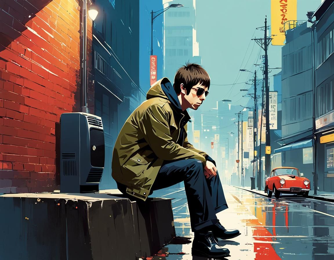 Liam Gallagher Anime Style Digital Illustration