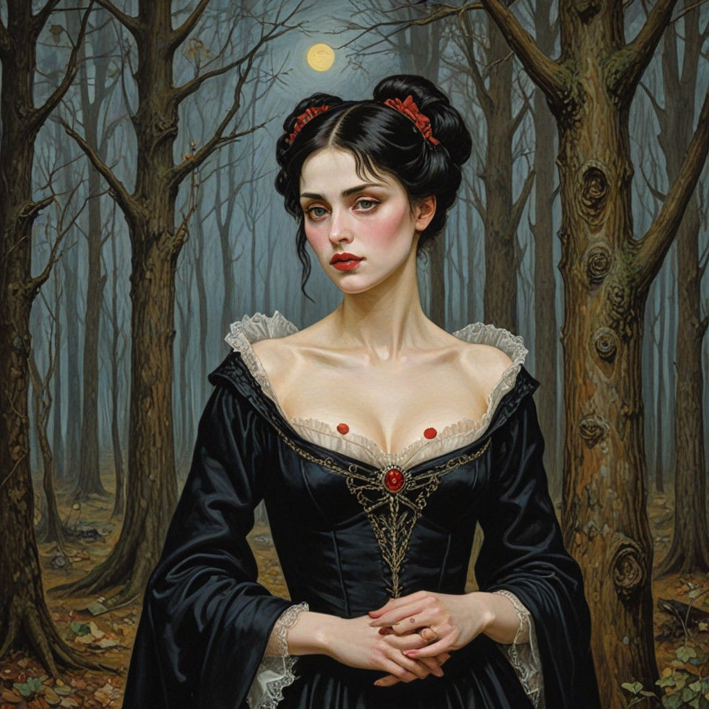 A Mysterious Vampire Composes in a Forgotten Forest