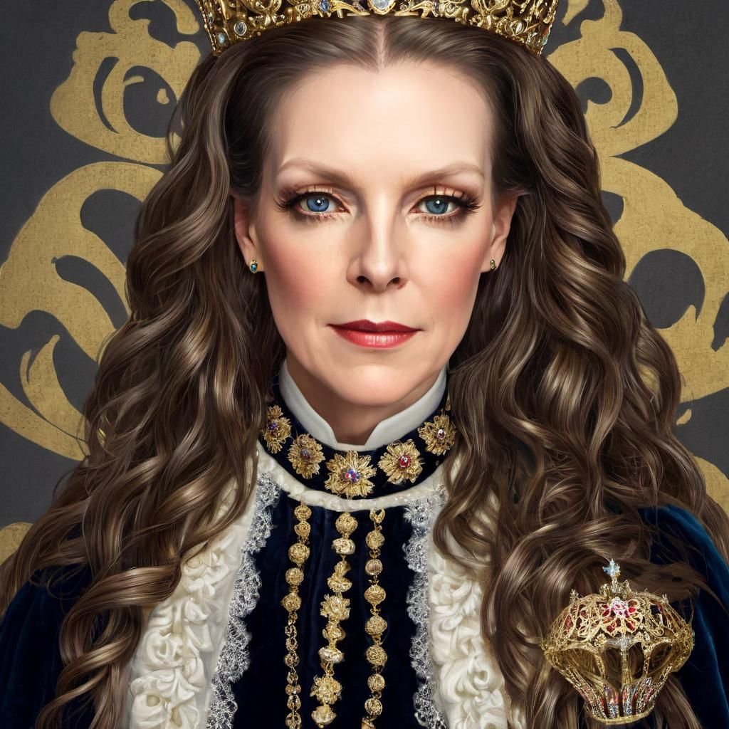 Queen of England: Hyper-Realistic Digital Portrait