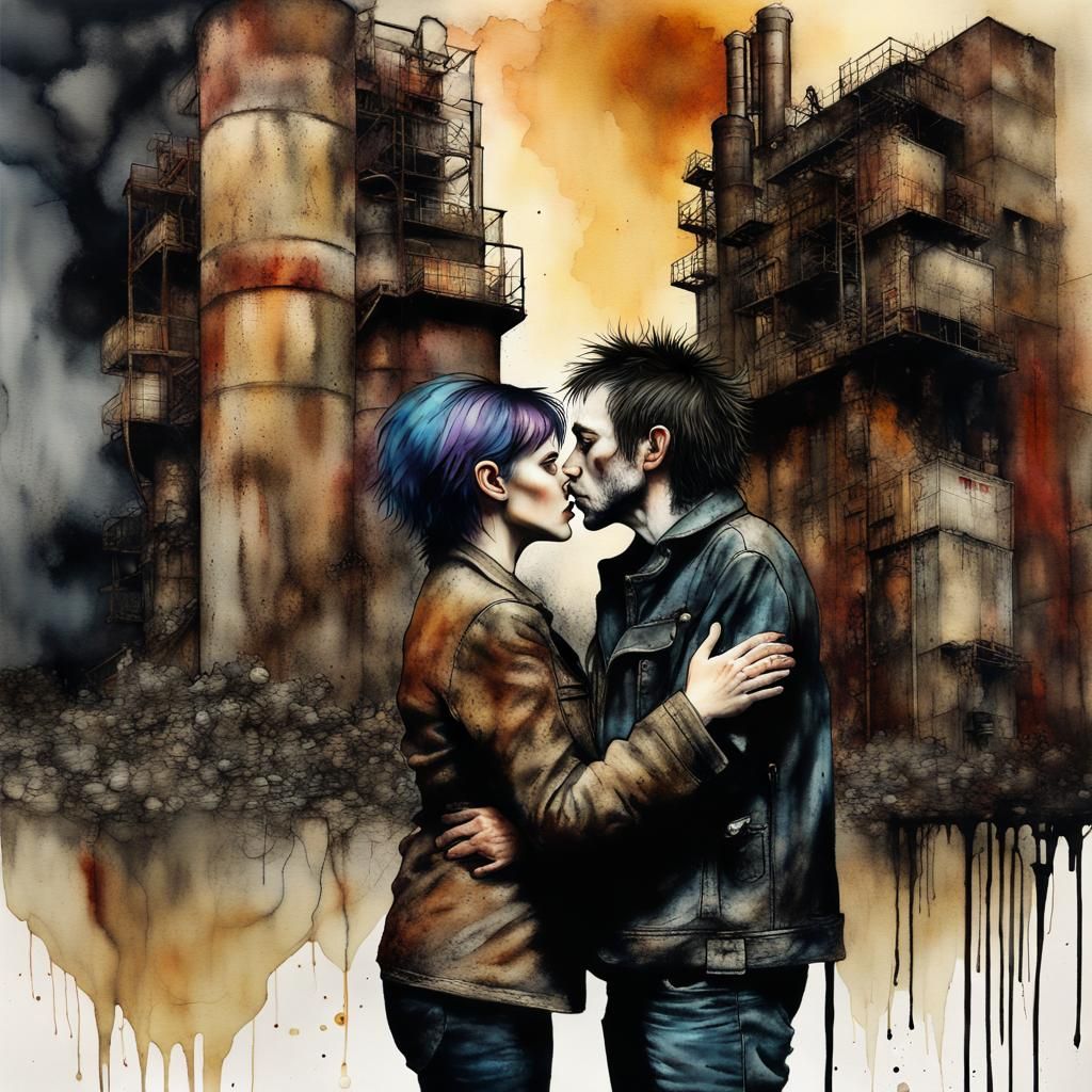 Shane McGowan Portrait in Post-Apocalyptic Landscape