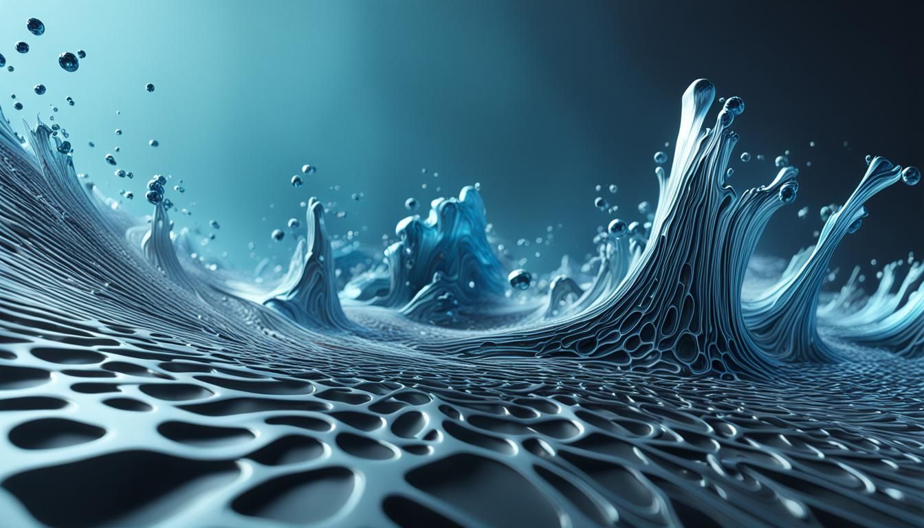 Hyperrealistic Macro Photograph of Sci-Fi Material in Octane...