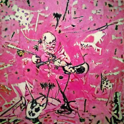Pink Punk: An Abstract Expressionist Explosion