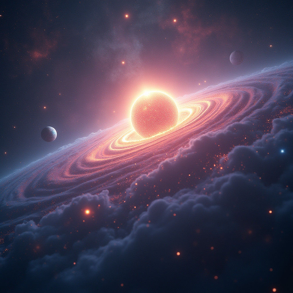 Spectacular Star's Galaxy Exit: Surreal Digital Art