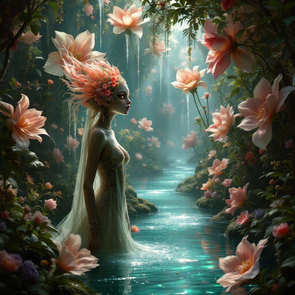 Mystical Fey-Wild Dreamscape in Ethereal Beauty