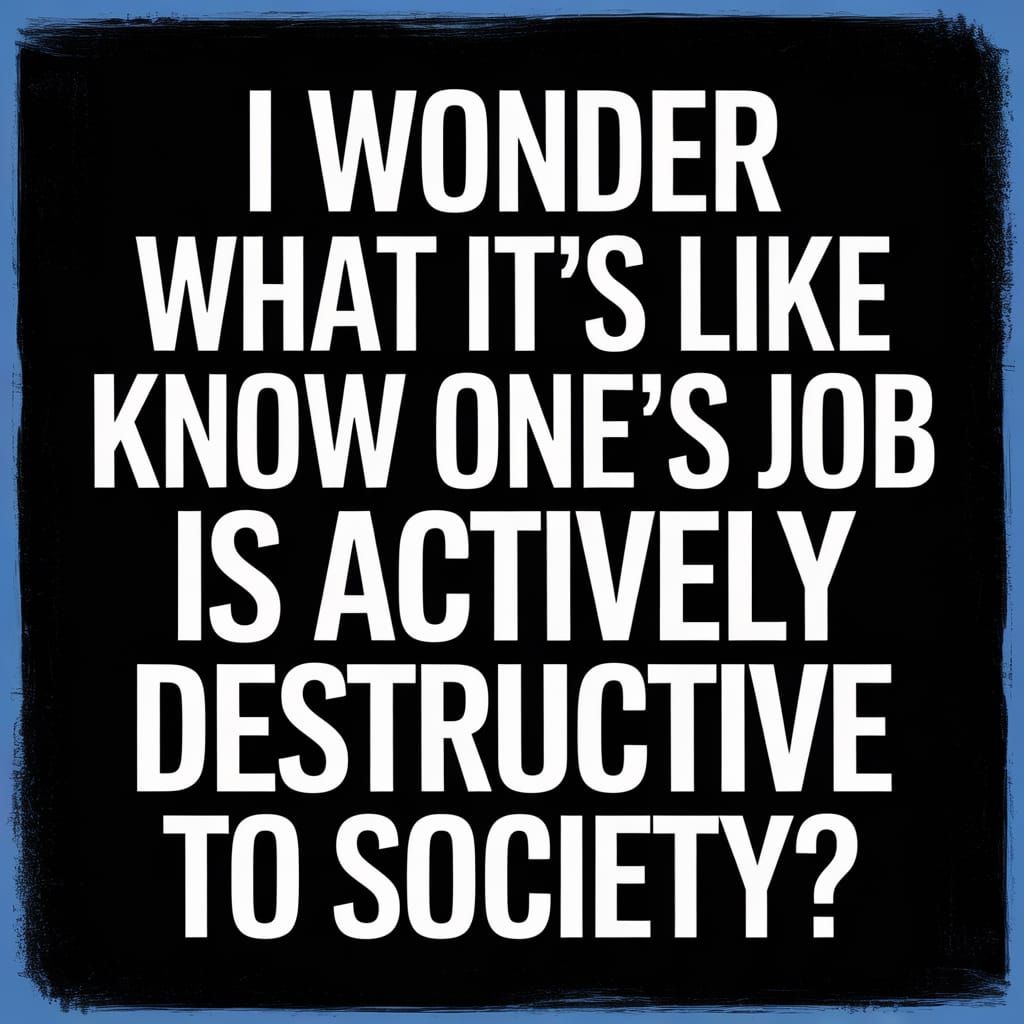 Corporate Insider's Existential Crisis in a Gilded Cage