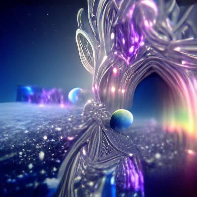 Ethereal Gateway to Another Dimension in Fantasycore
