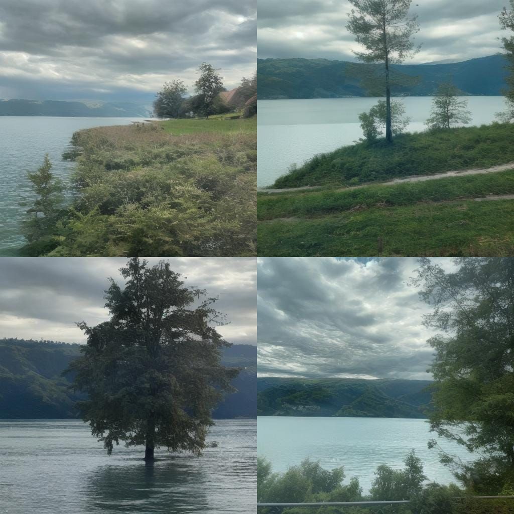 Picturesque Lakeside Scene in Professional Photography Style