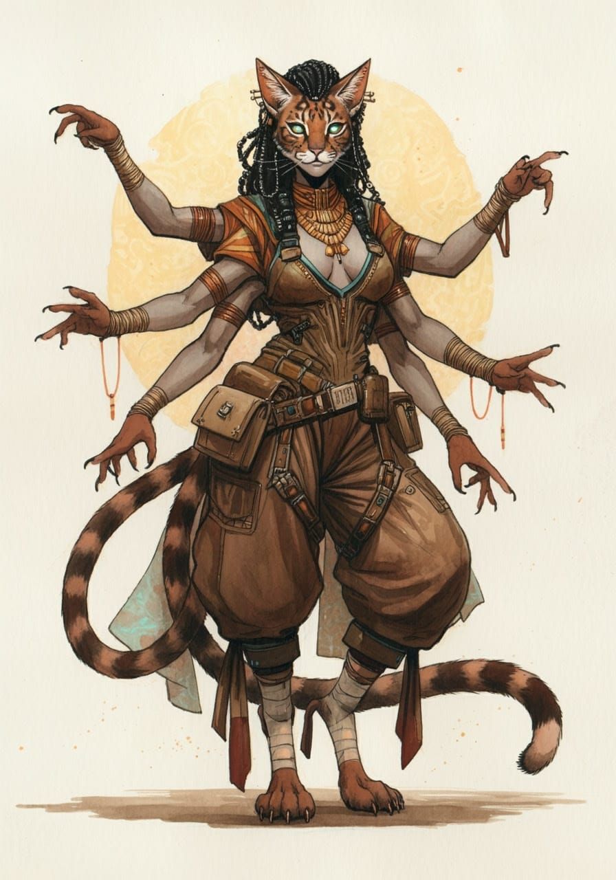 Lady Nompt-Shoniee of the Caliclypso: Cosmic Feline Fantasy