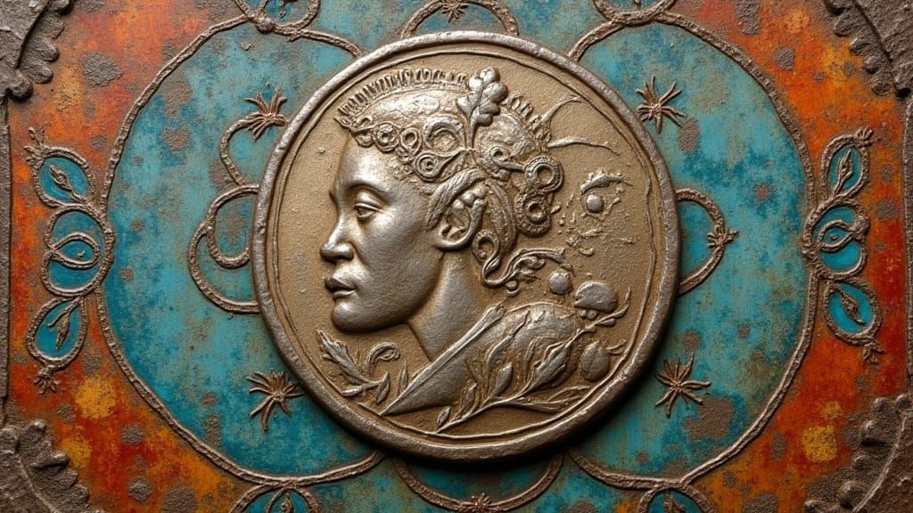 Worn Nickel Back in Earthy Artistic Style