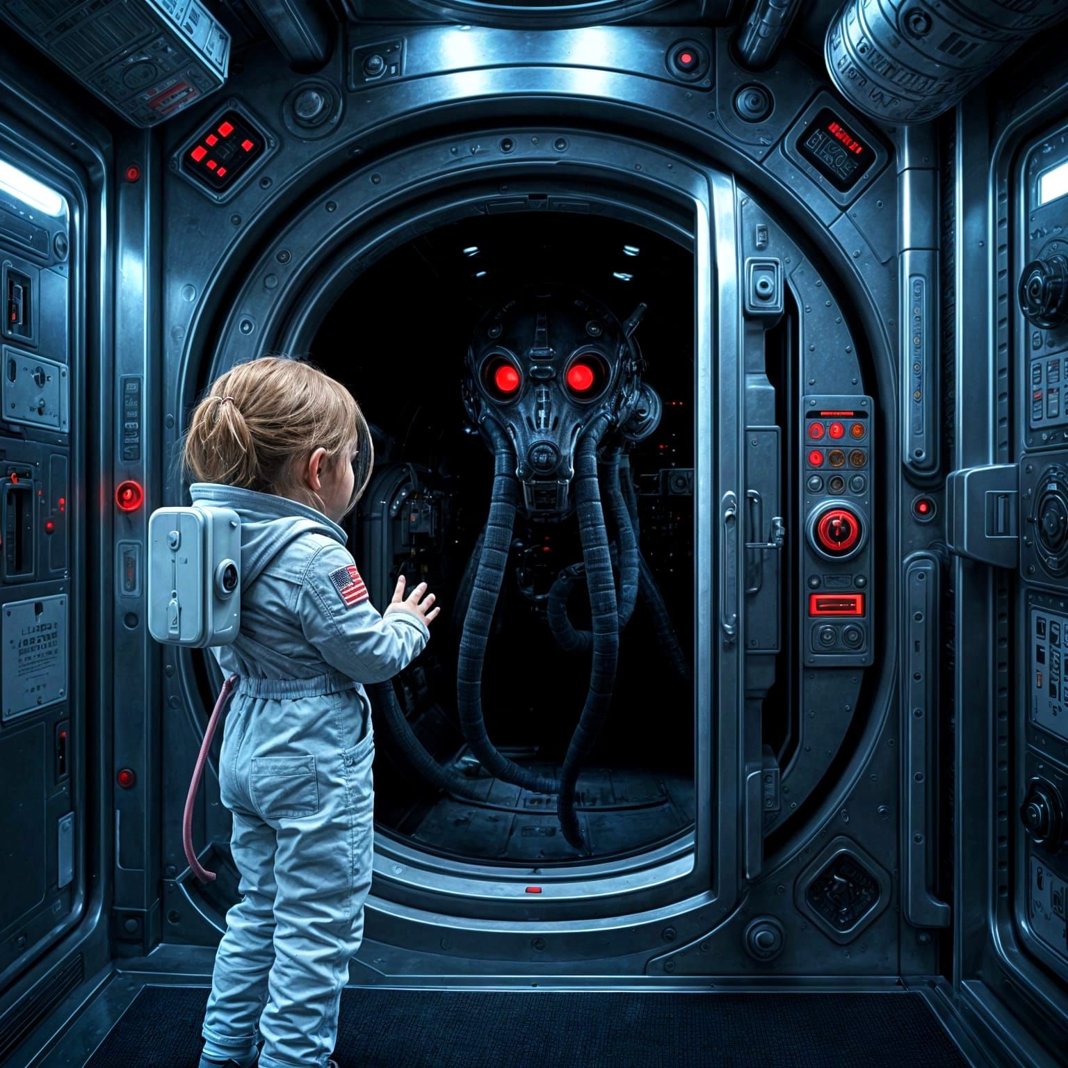 Space Station Horror: Little Girl Faces Alien Menace