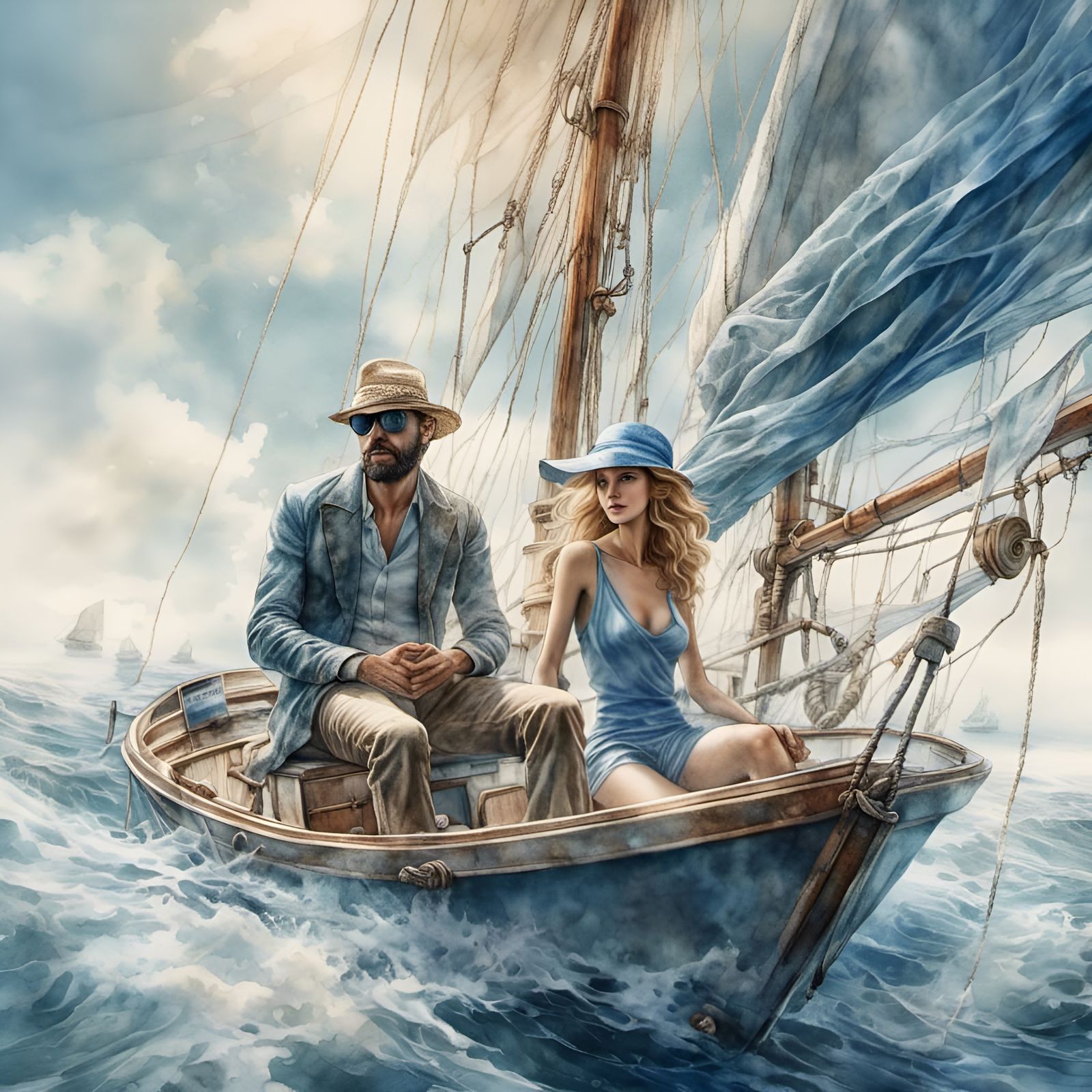 Watercolor - Because of her occasional wanton nature, Adelai...