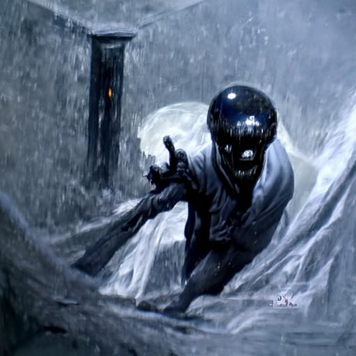 Terrifying Boogeyman Illustration in Gothic Horror Style