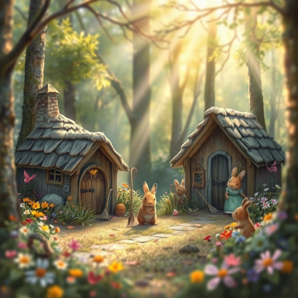 Springtime Whimsy in the Enchanted Woodland
