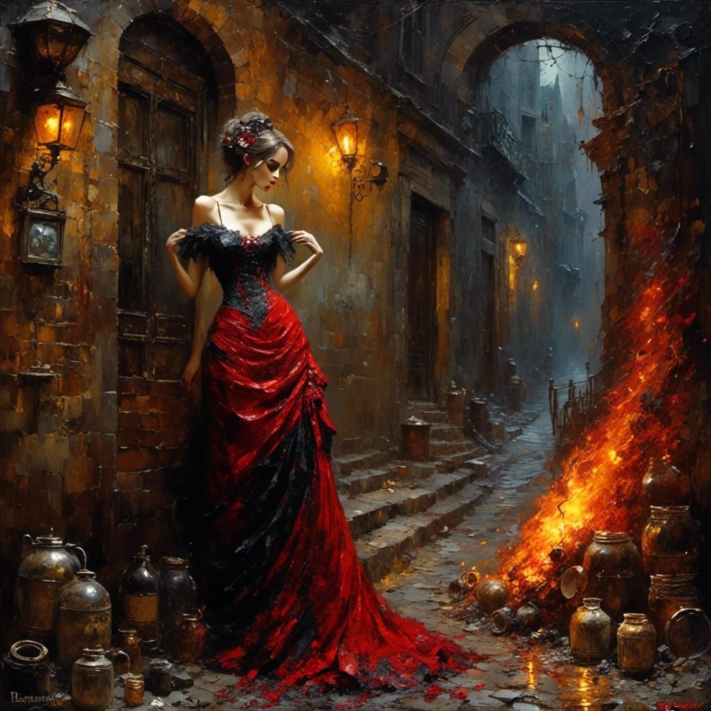 Alley of Vice: Impasto Fire of Hope