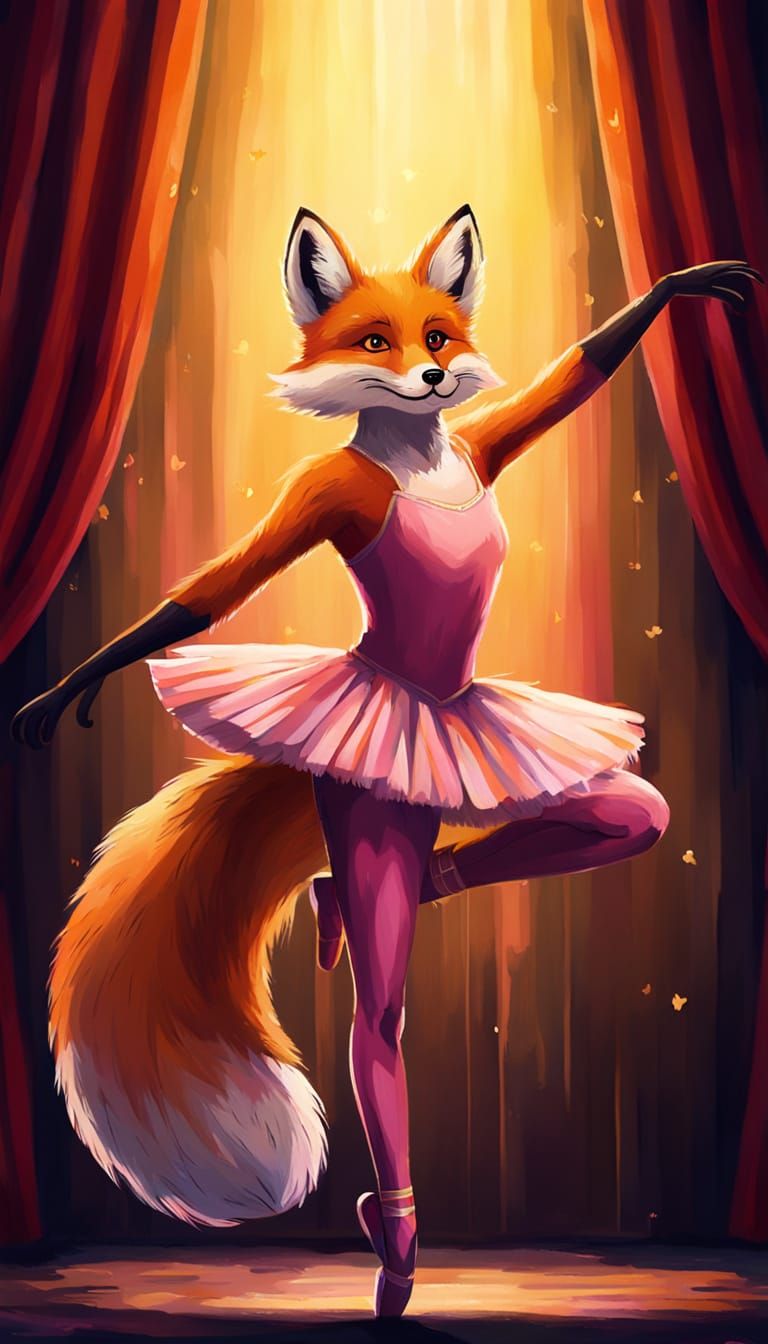 Ballerina Fox (Contemplation's Anthropomorphic Creations Challenge)