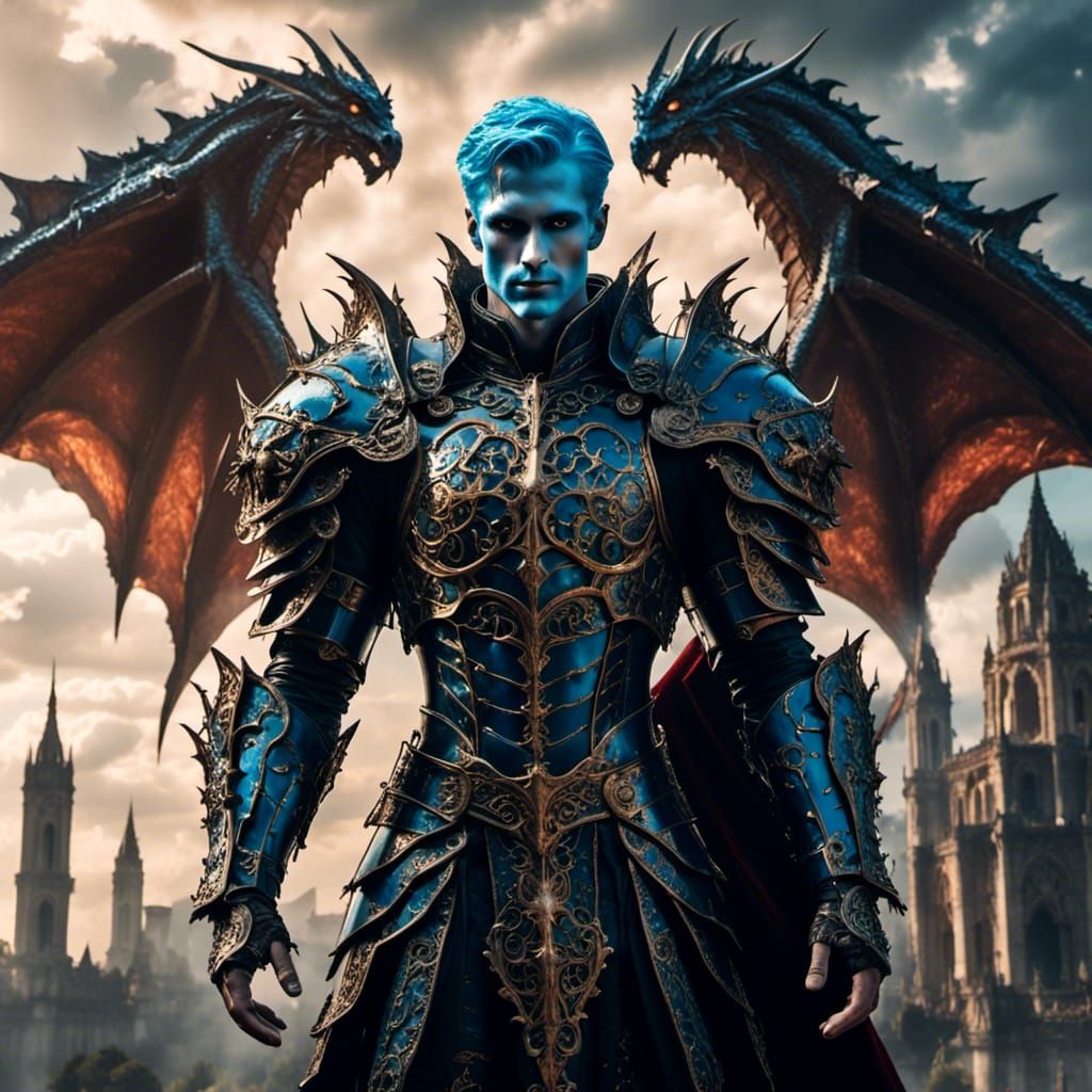 dragon armor <lora:Dark Celestial Armor:1.0>