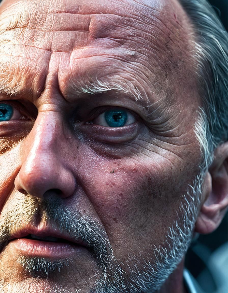 Silver Surfer Portrait in Detailed Matte Painting