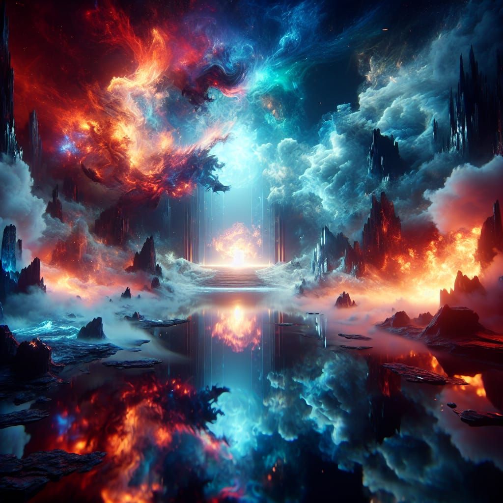 Clash of Fire and Ice in Alien Space