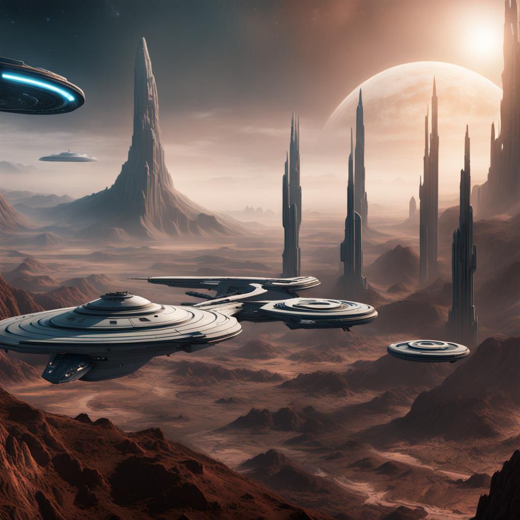 Star Trek: Detailed Matte Painting in Deep Color