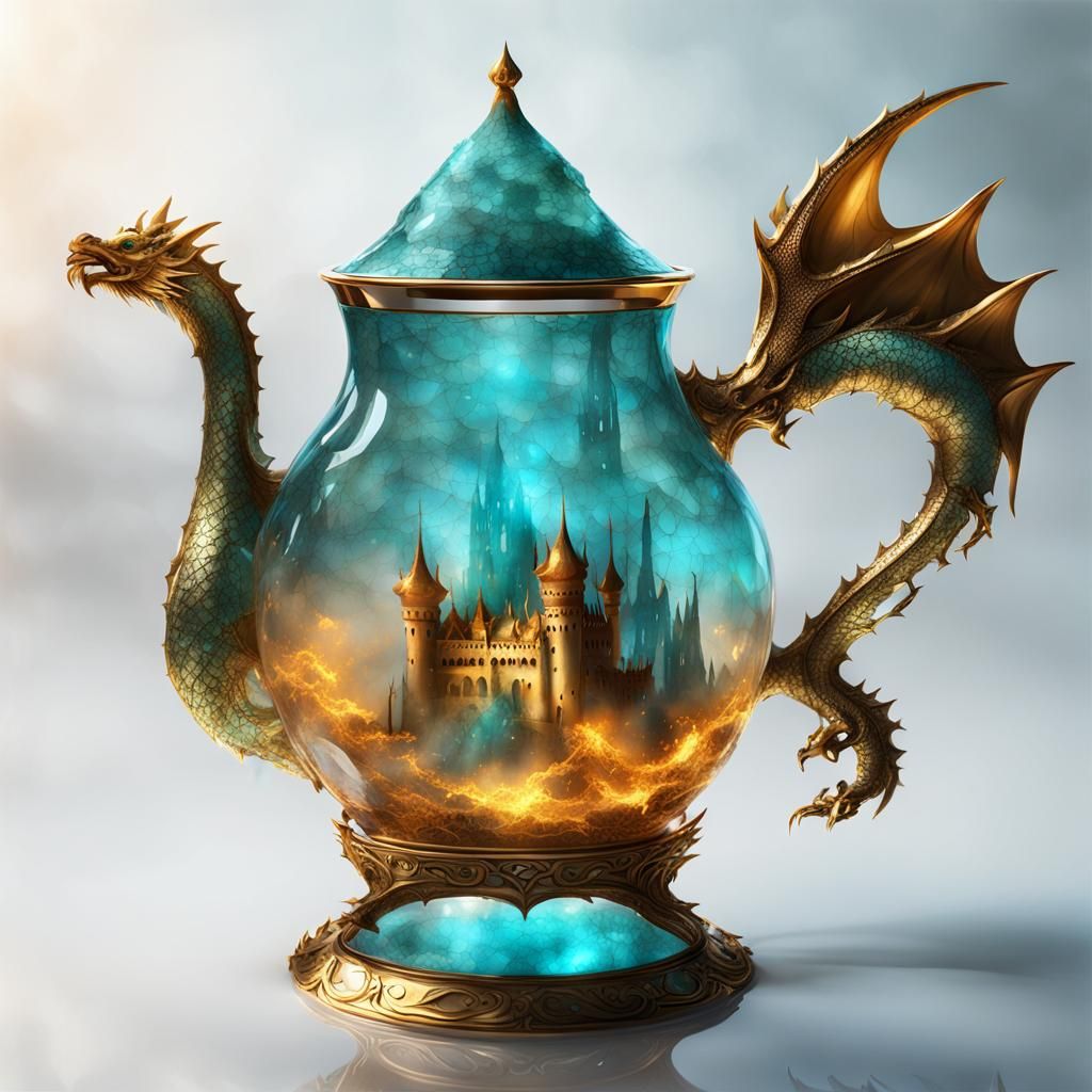 Dragon Castle Teapot