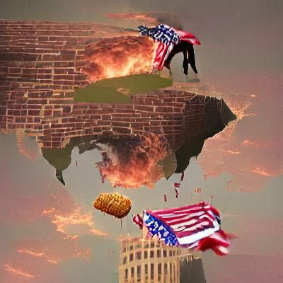 AI Interpretation of the Fall of America