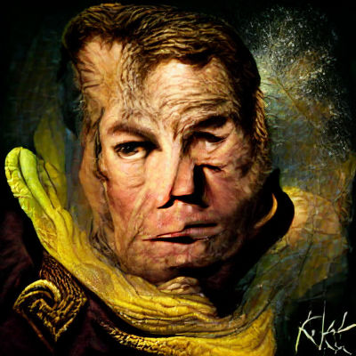 Captain Kirk as Rembrandt Portrait