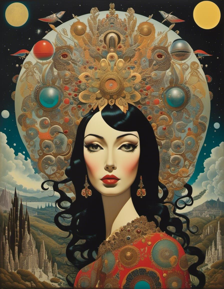 Surreal 1960s Fashion on a Winter's Day