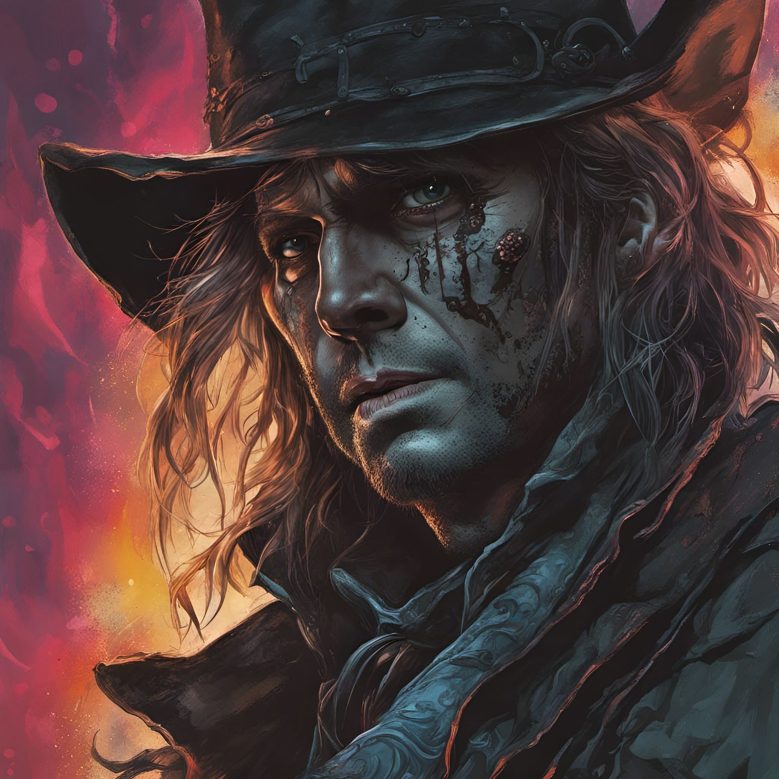 Intricately Detailed Van Helsing Splash Art