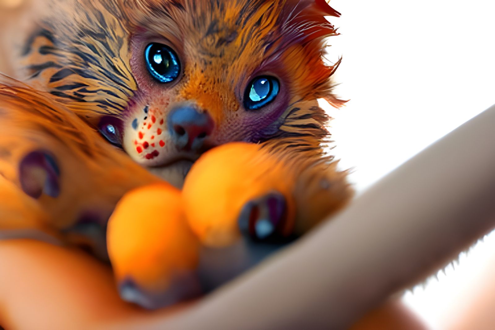 Adorable Red Leopard Cub Concept Art