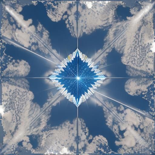 Psychedelic Sky with Diamonds