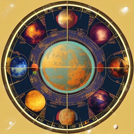 Medieval Astrology Library Matte Painting