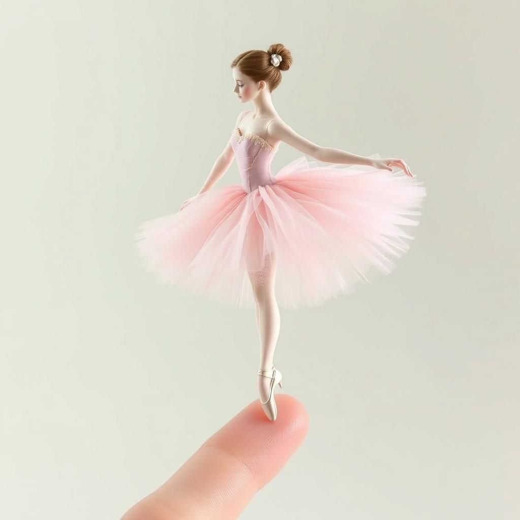 Porcelain Ballerina Pirouette on a Finger