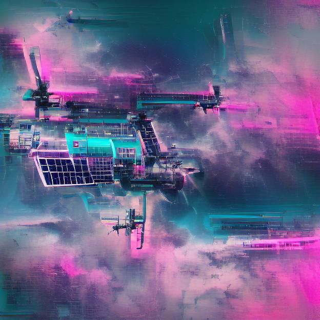Futuristic Space Station in Orbit